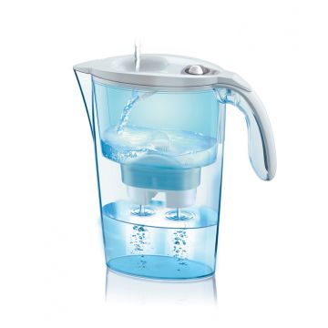 Cana filtranta de apa Laica Stream Mechanical Alb, 2,3 litri