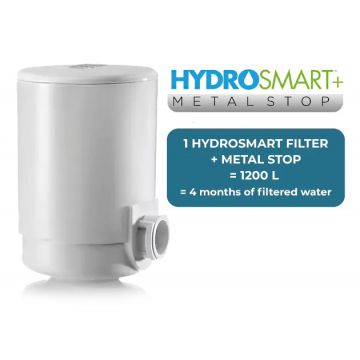 Cartus filtrant pentru sistemele de filtrare apa cu fixare pe robinet Laica HydroSmart + Metal Stop, 1200 litri