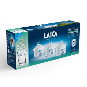 Cartuse filtrante de apa anti calcar Laica Bi-Flux Limescale STOP, 3 buc/pachet