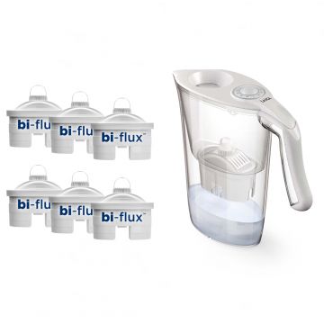 Cana filtranta de apa Laica Norma, 2.3L, + 6 cartuse filtrante
