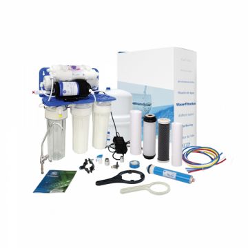 Purificator apa cu osmoza inversa Aquafilter in 5 trepte si pompa booster