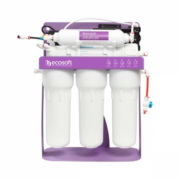 Purificator cu osmoza inversa Ecosoft P URE Alkafuse cu pompa booster si cadru metalic