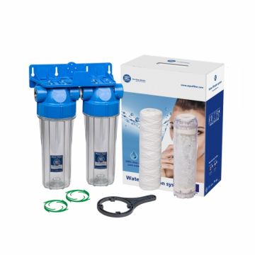 Sistem de filtrare in 2 etape Aquafilter FHPRCL34-B1-TWIN
