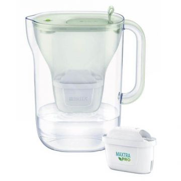 Cana filtranta BRITA Style Eco 2.4 L, cartus Maxtra PRO (Verde)