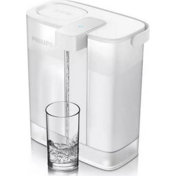 Cana filtranta Philips AWP2980WH/58, 3 l, Philips Micro X-Clean, Incarcare USB Type-C (Alb)