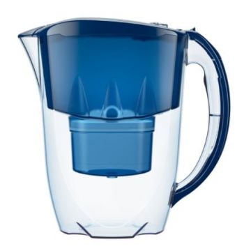 Cana filtrare apa Jasper albastru/rosu cartus B25, Aquaphor (Culoare Cana: Albastru)