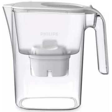 Cana filtrare apa Philips Micro Xclean AWP2936WH/10, 3 L, 1.9 L apa filtrata, 0,3 L/min (Alb)