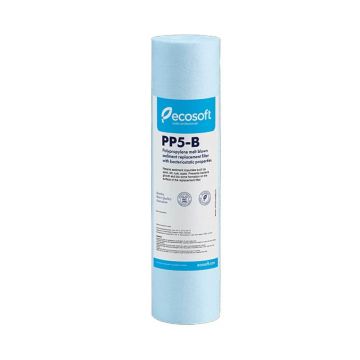 Cartus din polipropilena, bacteriostatic, 5 microni, Ecosoft CPV25105B, 10"x2.5"