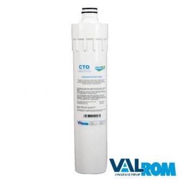 Cartus filtrare apa Aquapur AQUA07010411000, carbune activ bloc, pentru sistem filtrare, retine impuritati mecanice, susbstante, organice, clor, 0.13 l/min, 1 micron