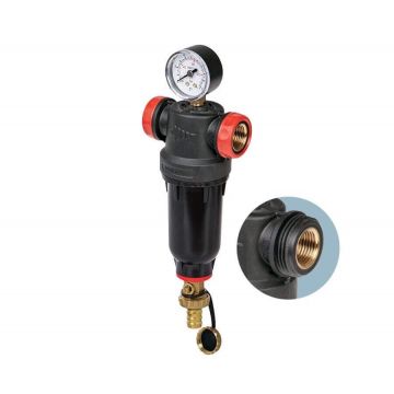 Filtru cu purjare automata, MVG FFNN2P1522, conexiune 3/4", cu manometru