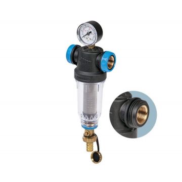 Filtru cu purjare automata, MVG FFNS2P1522, conexiune 3/4", cu manometru