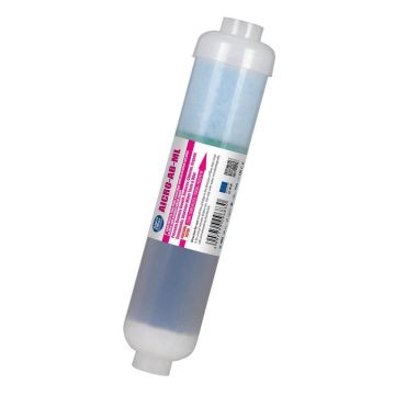 Filtru inline din carbune activat granular si polipropilena, AquaFilter AICRO-AB, transparent, 10.8"x2.5