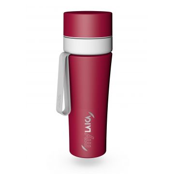 NOU: Sticlă filtrantă Sport myLaica, Inox, 0,55 litri, portabilă,