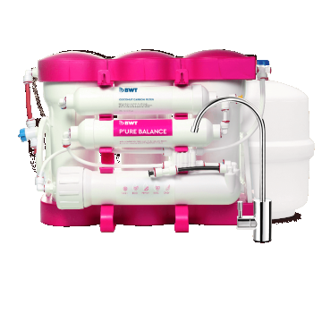Osmoza inversa premium, BWT P'URE Balance PINK, 6 stadii, eficienta ridicata, remineralizare cu calciu si magneziu