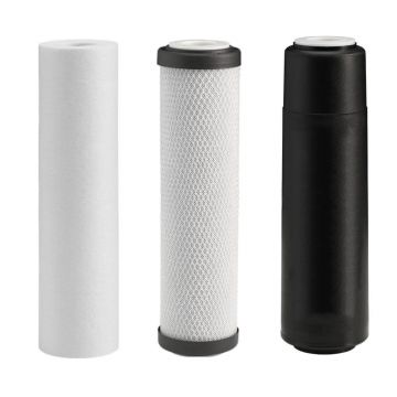Set economic, polipropilena, carbune bloc si carbune granular, 3 cartuse clasice 10″