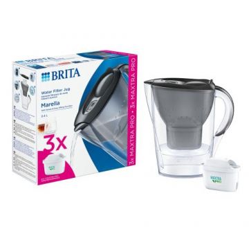 Starter pack BRITA Marella 2.4 L + 3 filtre Maxtra PRO (Gri)
