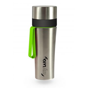 Sticlă filtrantă Sport myLaica, Inox, 0,55 litri, portabilă