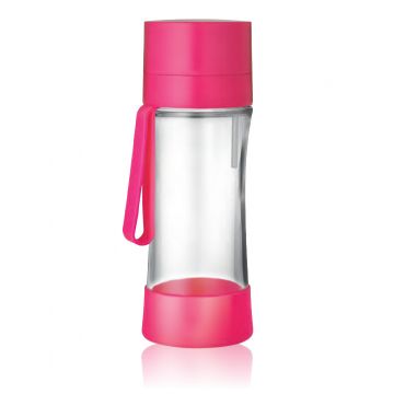 Sticlă filtrantă Sport myLaica, Sticlă, 0,50 litri, portabilă, Roz