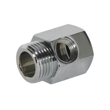 Teu cromat, 3/4" filet ext x 1/4" filet int. x 3/4" filet ext.