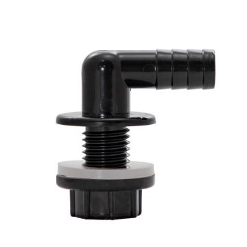 Adaptor preaplin pentru bazin de saramura, negru, cu stut si garnitura