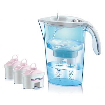 Cana filtranta de apa Laica + 3 filtre Magnesium Active, Alb, 2.3 litri, J31CC20