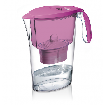 Cana filtranta de apa Laica Clear Line, 2.3 litri, Fuchsia