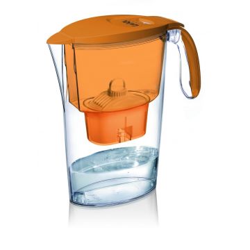 Cana filtranta de apa Laica Clear Line, 2.3 litri, Portocaliu
