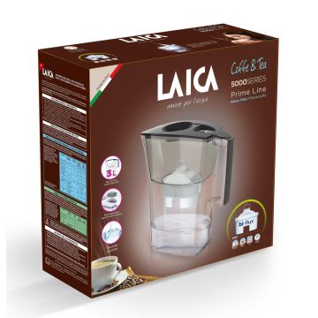 Cana filtranta de apa Laica Prime Line, formula speciala Tea & Coffee, 3 litri