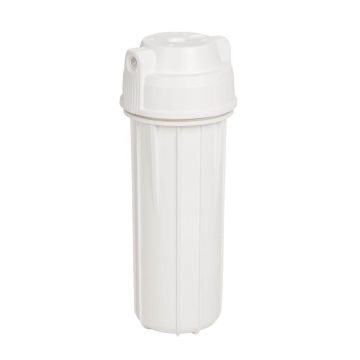 Carcasa alba de 10", filet de 1/4", compatibila cu cartusele clasice de 10"x2.5"