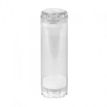 Carcasa goala transparenta pentru material filtrant, 10"x2.5"