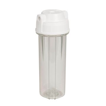 Carcasa transparenta de 10", filet de 1/4", compatibila cu cartusele clasice de 10"x2.5"