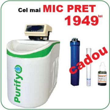 Dedurizator Purifyo SDP 11 Litri+ CADOU: Carcasa filtru, Tester duritate, Cartus tratare