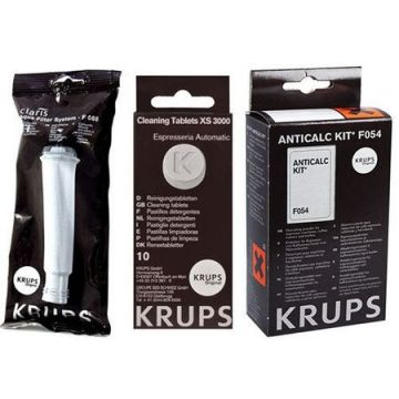 Krups kit intretinere cu filtru  pastile curatare si decalcifiant