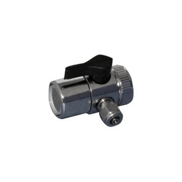 Robinet adaptor pentru baterie, compatibil cu furtun de 3/8" (9 mm), cu inel de conectare