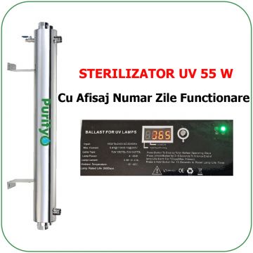 Sterilizator UV 55 W Purifyo cu Afisaj Numar Zile